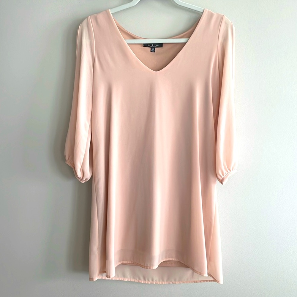 Lulus dusty rose pink shift dress size XS